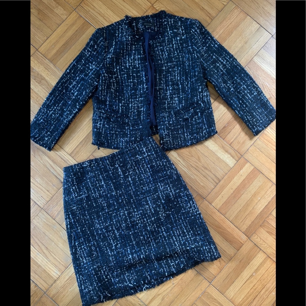 Ann Taylor blazer and skirt
